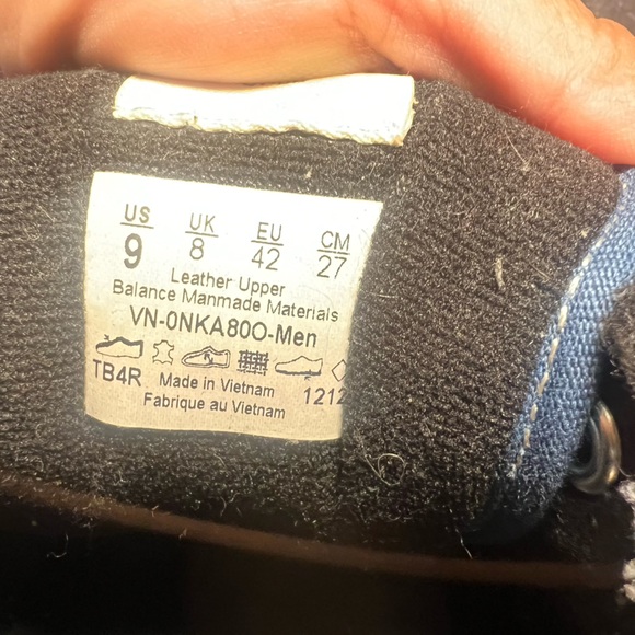 Size 9 - VANS Authentic Skate seldom denim Blue color suede - Picture 9 of 9